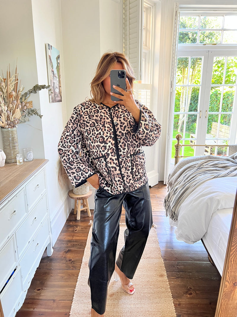 SALE Leopard Bomber